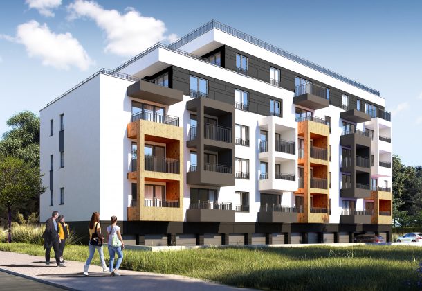 Wizualizacja apartamentów "Sikornik" w Gliwicach - zrealizowana inwestycja