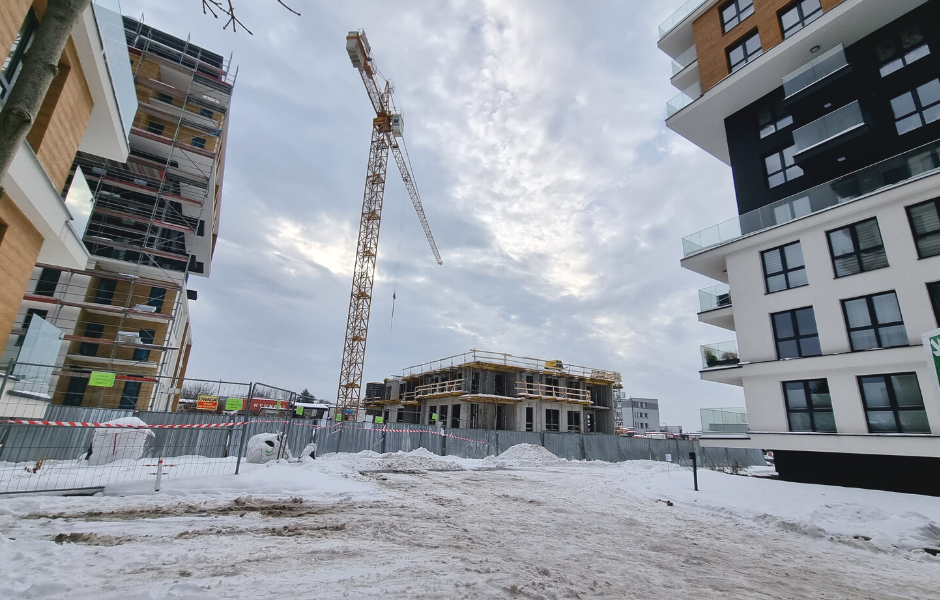 Osiedle Nowa Dąbrowa – postęp prac budynek C i D (12.2022) - aktualności Adatex