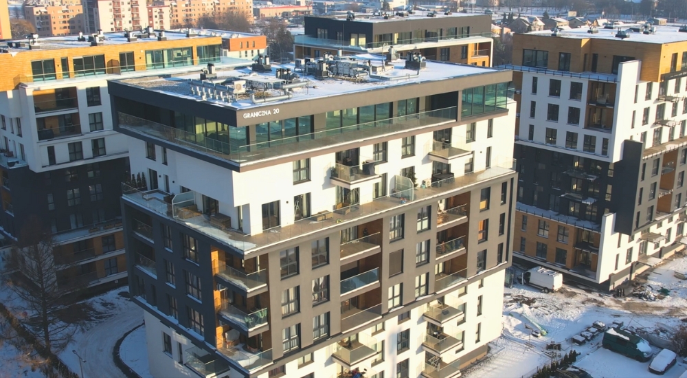 Nowa Dąbrowa – film z drona zima 2023/2024