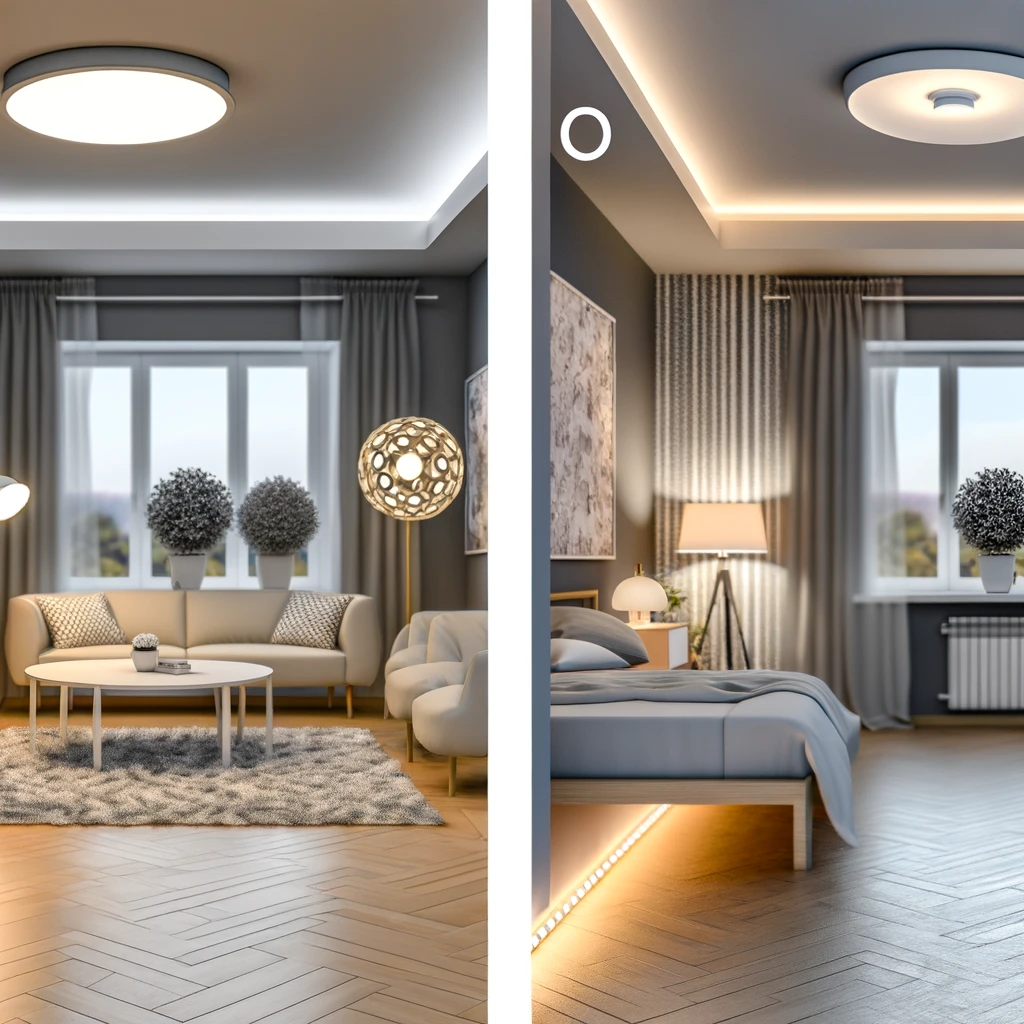 Jak dobrać oświetlenie do salonu i sypialni? - blog Adatex